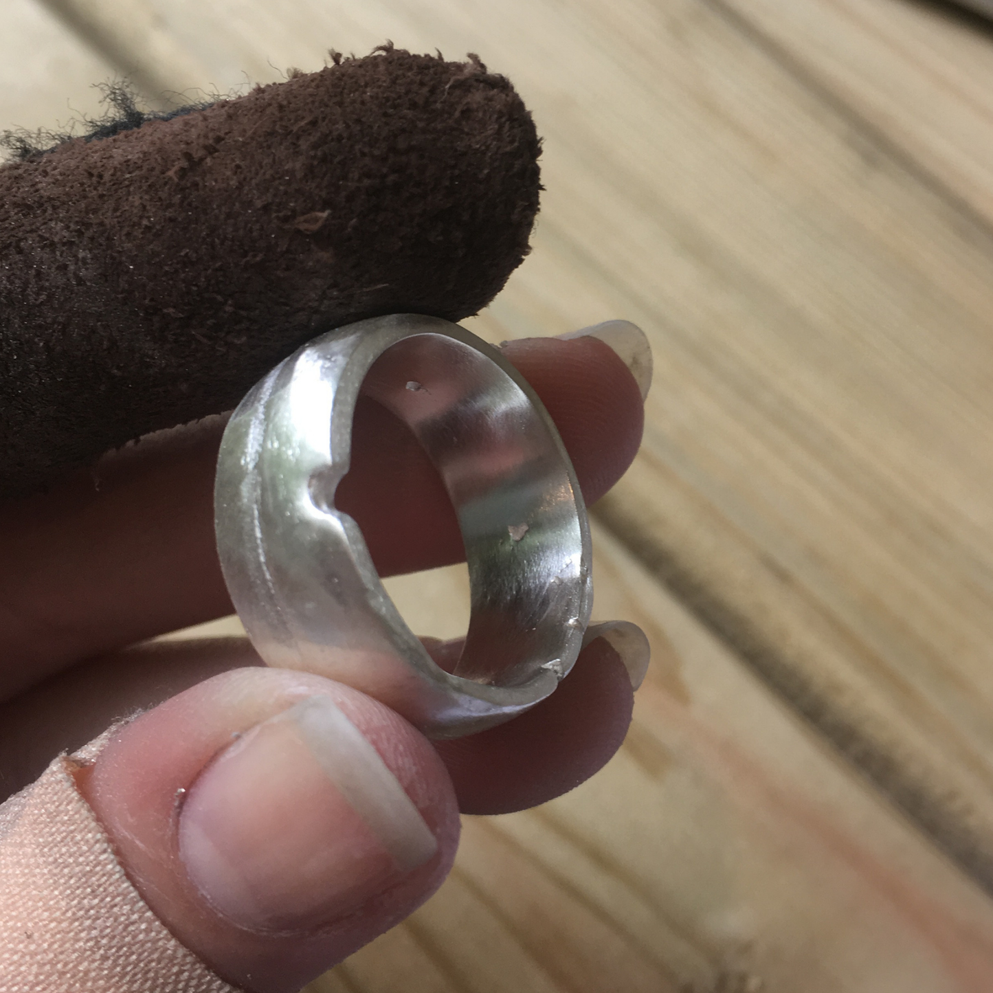 10mm wide domed chunky silver textured organic sandcast ring