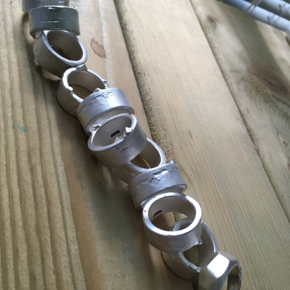 10mm wide flat band chunky statement sandcast ring
